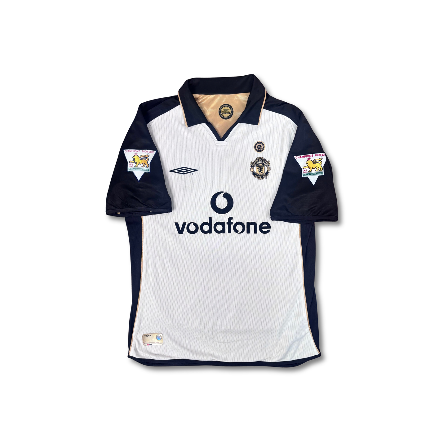 2001/02 Manchester United Centenary Shirt - Beckham - L