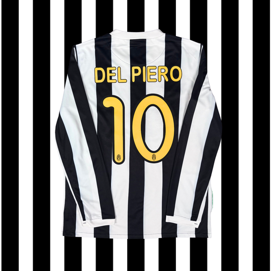2009/10 Juventus Home Longsleeve Shirt - Del Piero - M