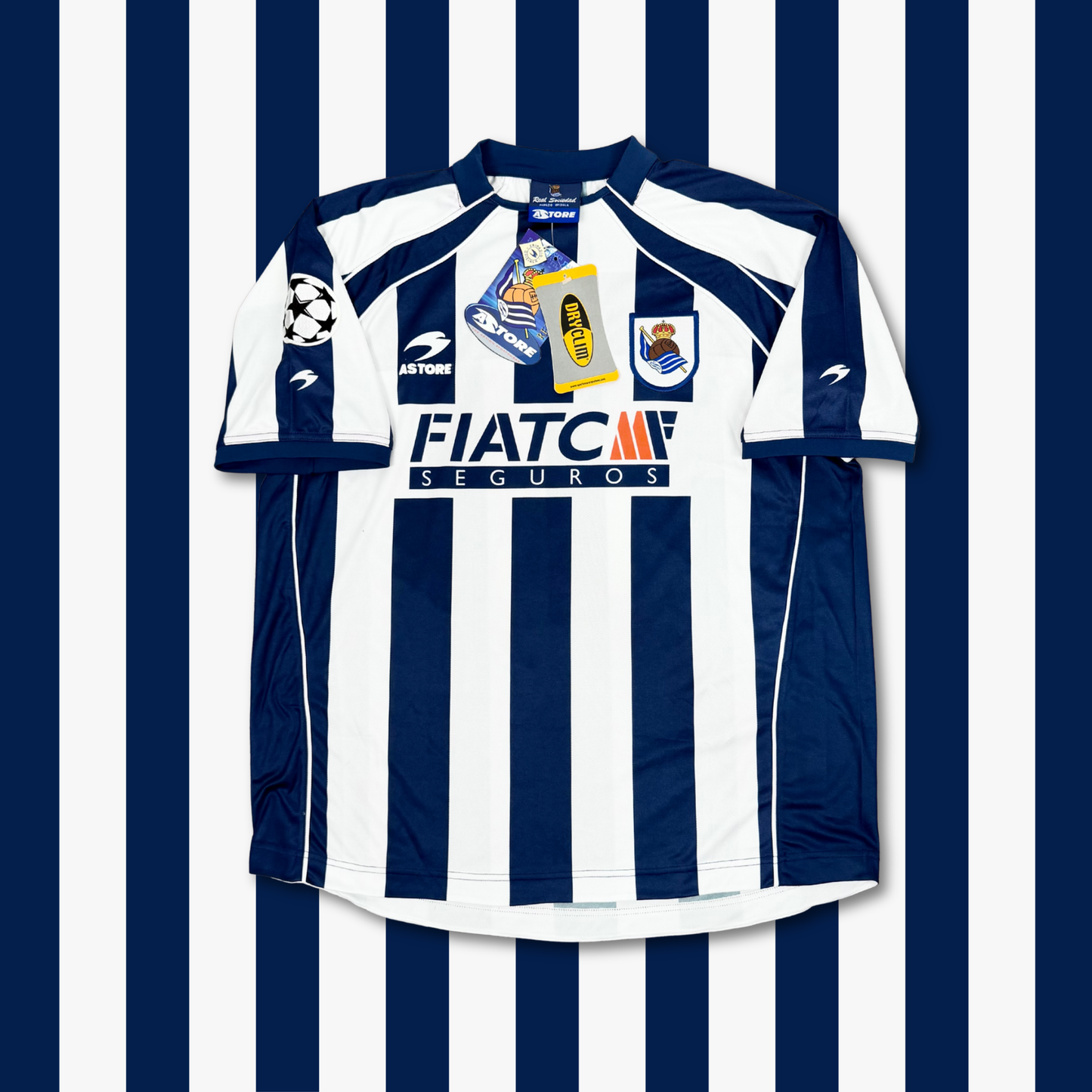 2003/04 Real Sociedad Home Shirt - Alonso - New with Tag - XL