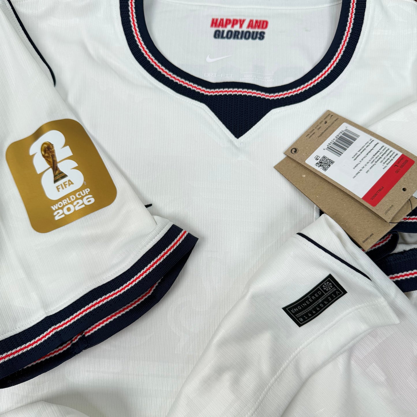 2026/27 England Home Shirt - Rice - New with Tag - L