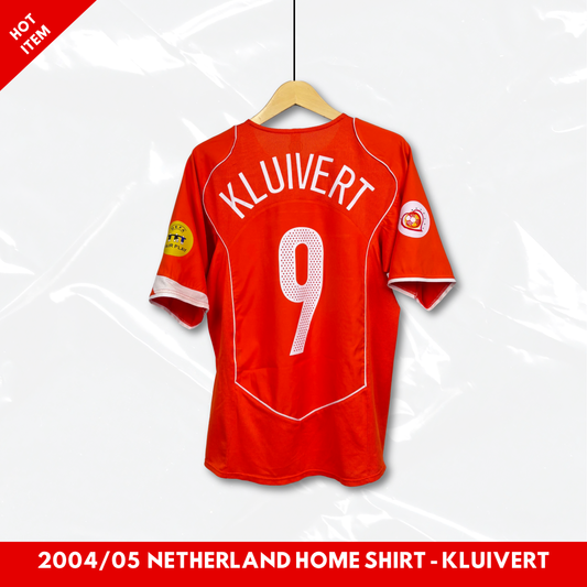 2004/05 Netherland Home Shirt - Kluivert - M