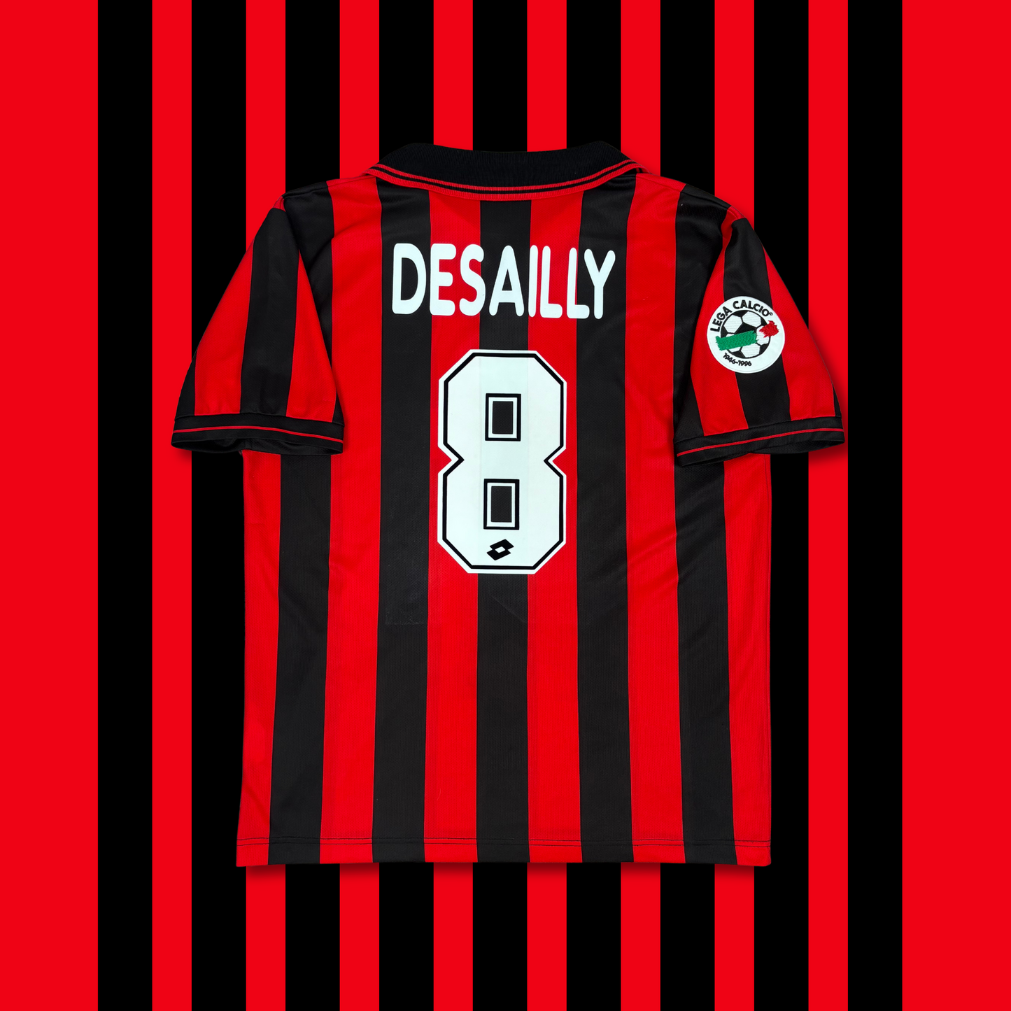1996/97 AC Milan Home Shirt - Desailly - L
