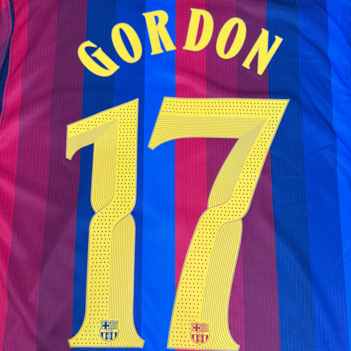 2026/27 Barcelona Home Shirt - Gordon - New with Tag - M