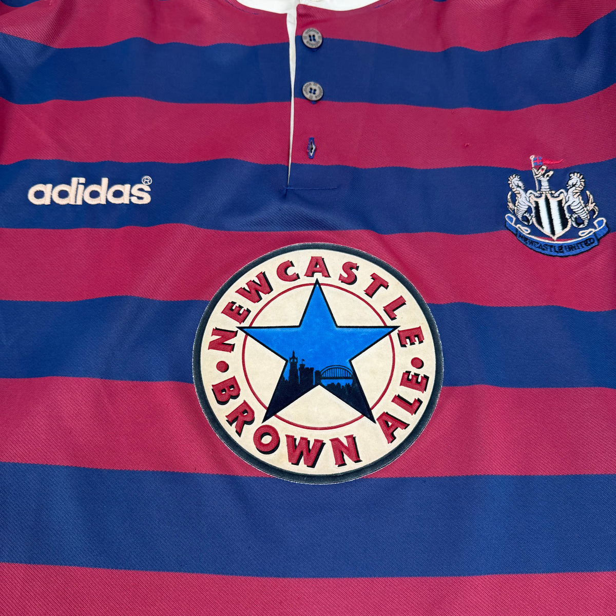 1995/96 Newcastle Away Longsleeve Shirt - Ginola - XL