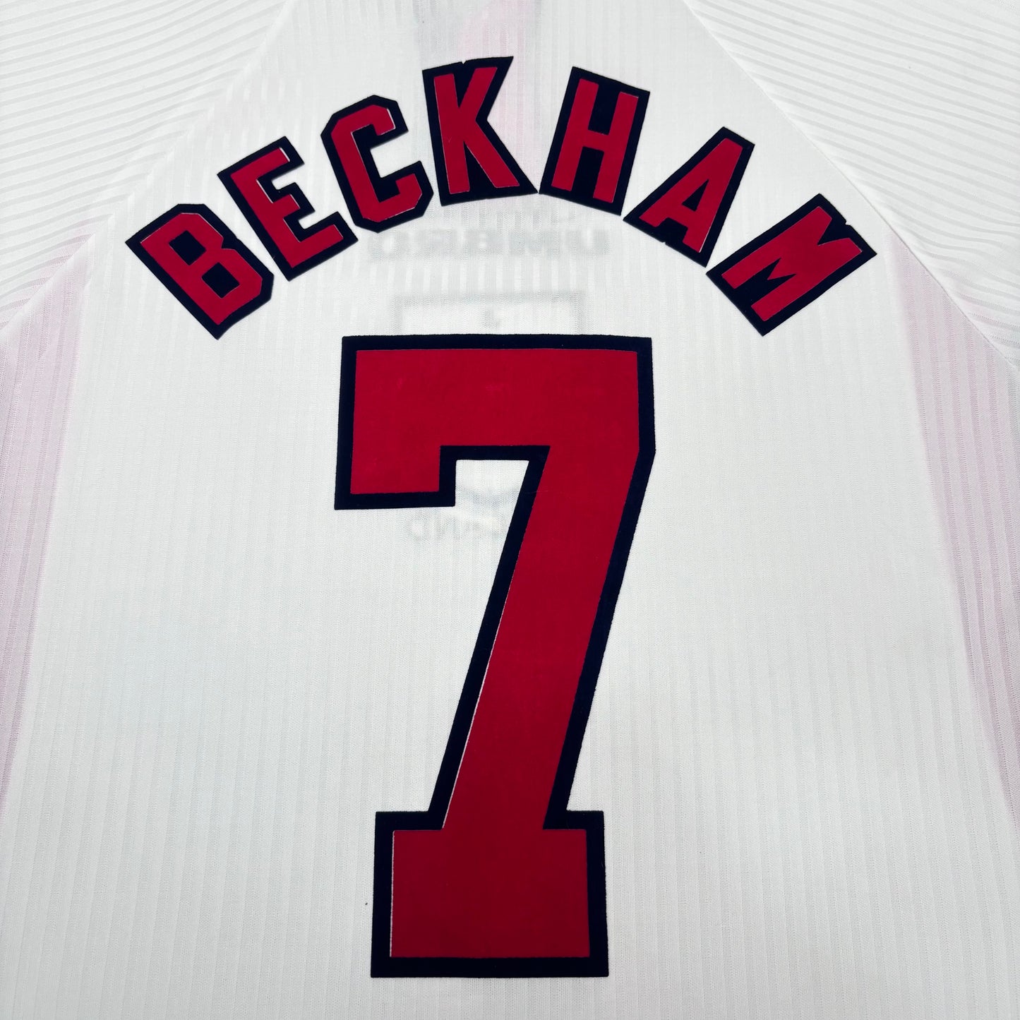 1998/99 England Home Longsleeve Shirt - Beckham - L