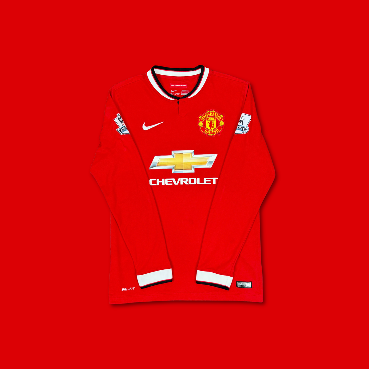 2014/15 Manchester United Home Longsleeve Shirt - Di Maria - S