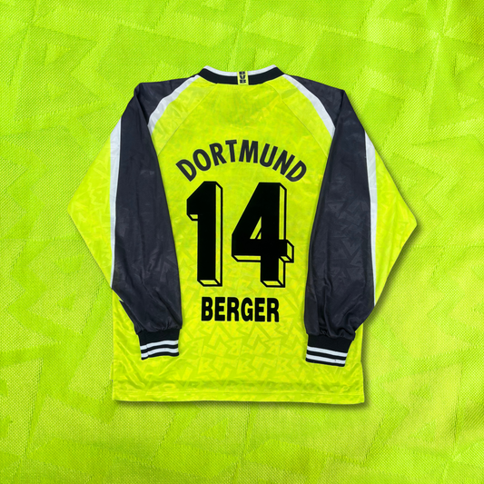 1995/96 Borussia Dortmund Home Longsleeve Shirt - Berger - XL