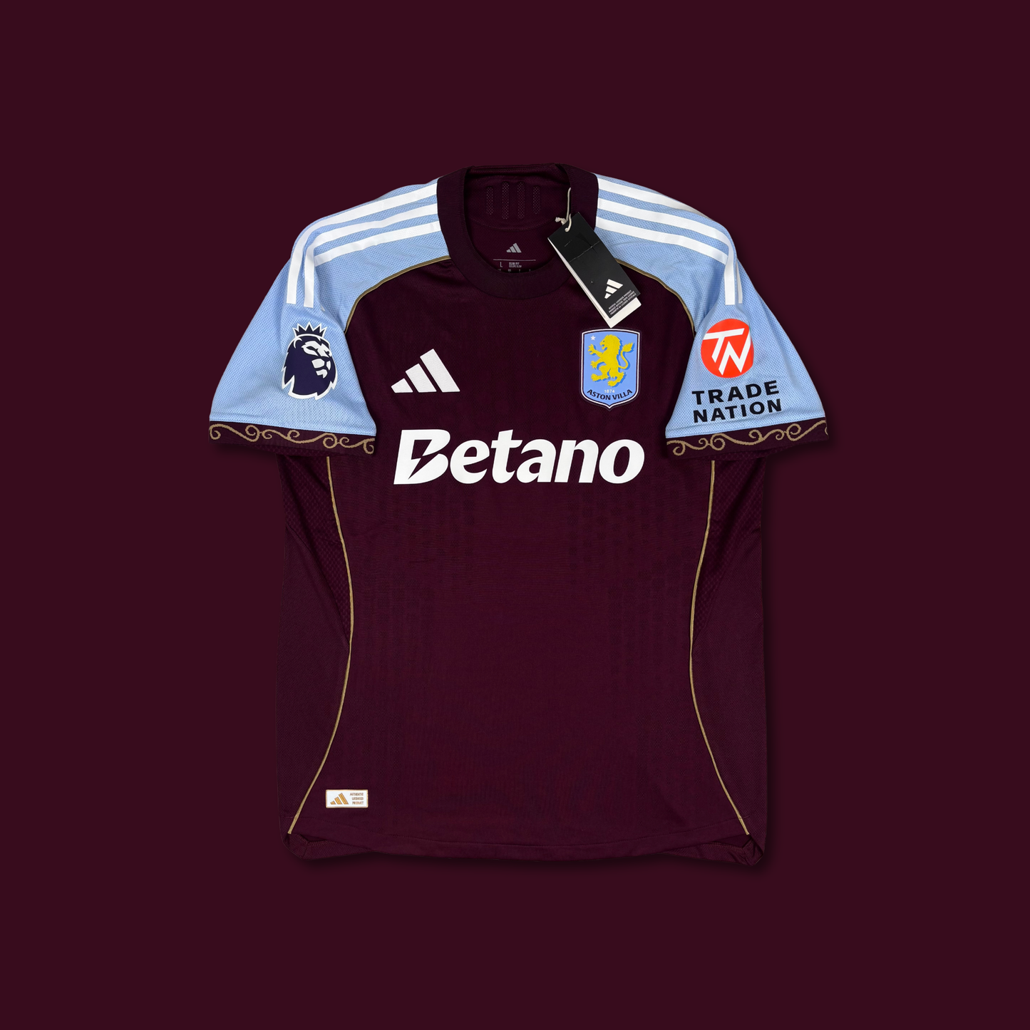 2025/26 Aston Villa Home Shirt - Player Issue - Rogers - L - New with Tag