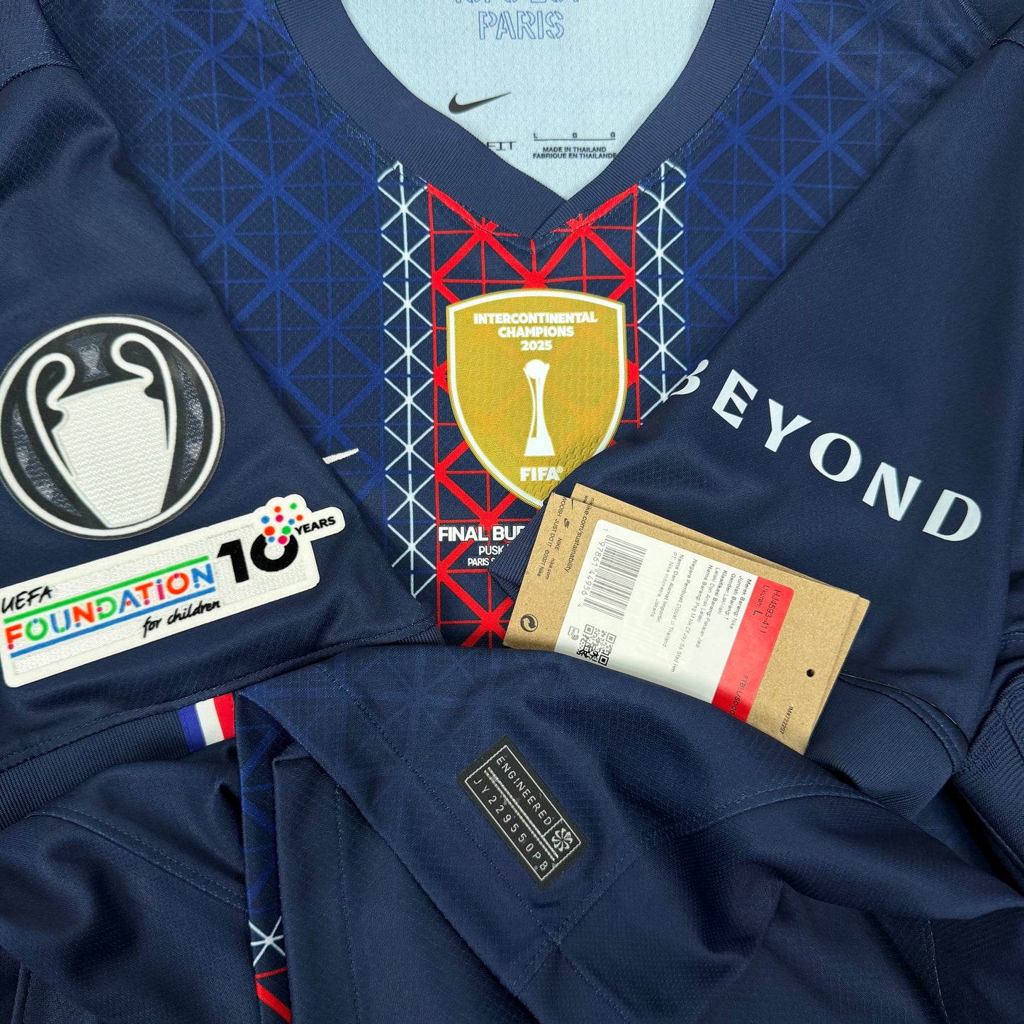 2025/26 Paris Saint Germain Home Shirt - Vitinha - New with Tag - L