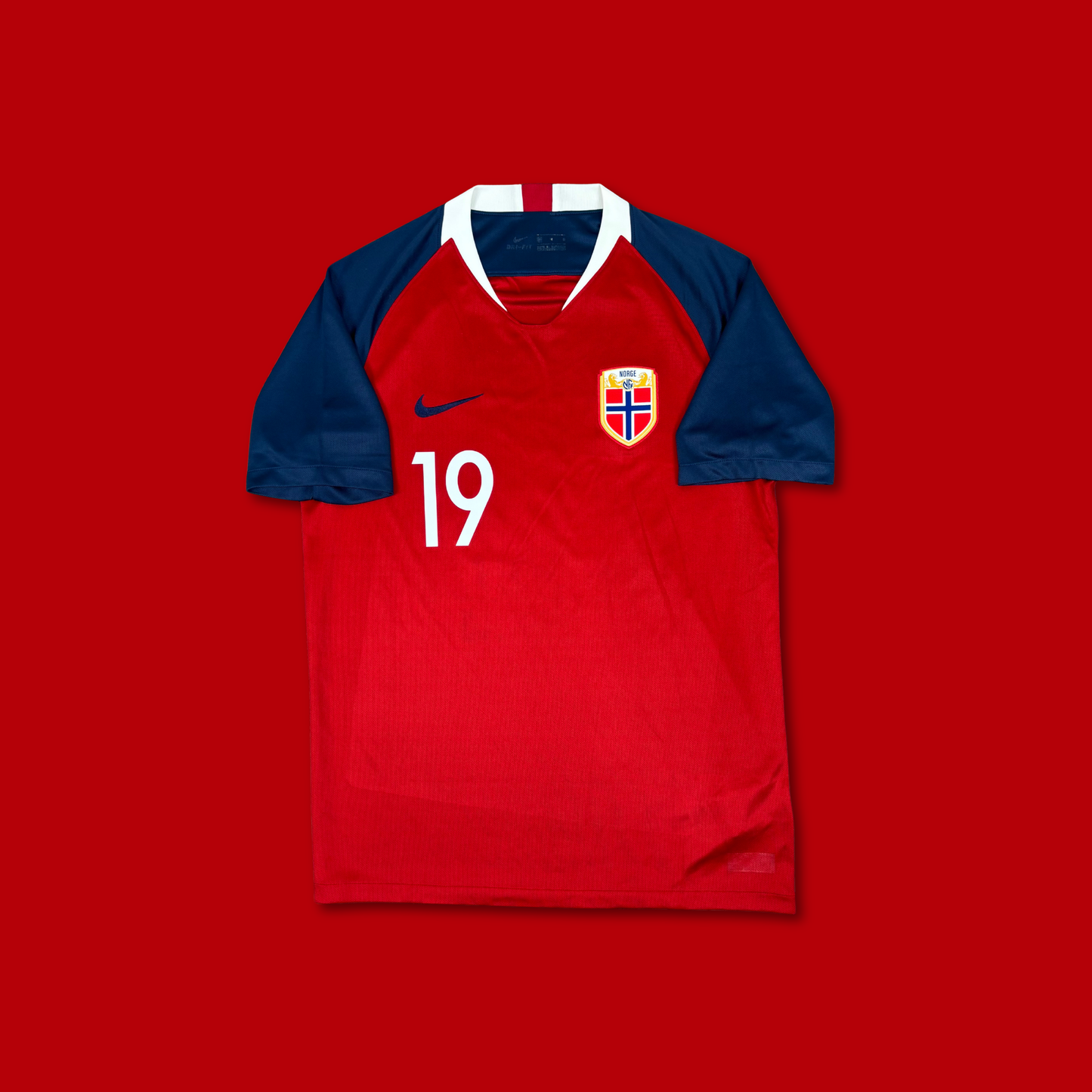 2018/19 Norway Home Shirt - Haaland - M