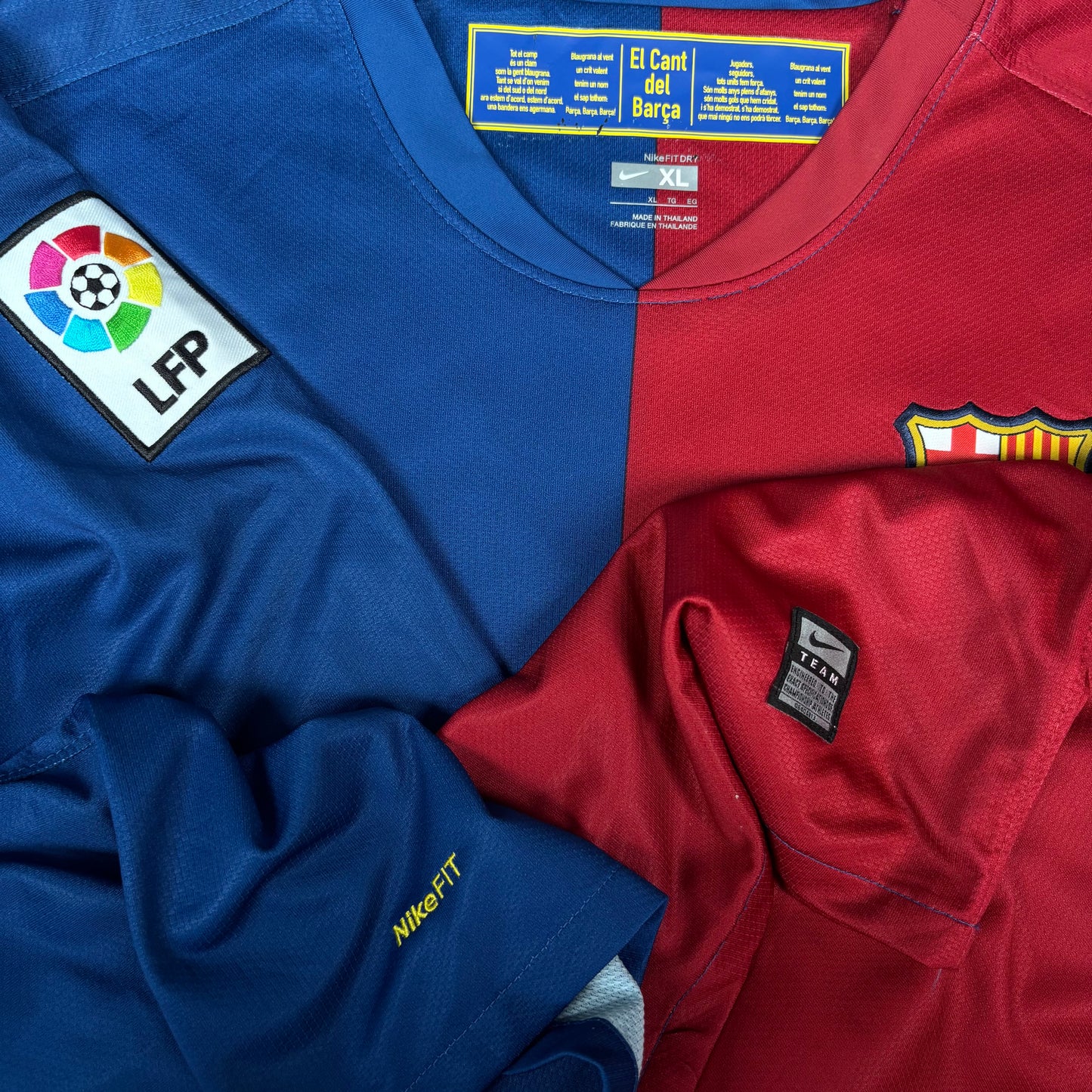 2008/09 Barcelona Home Longsleeve Shirt - Messi - XL