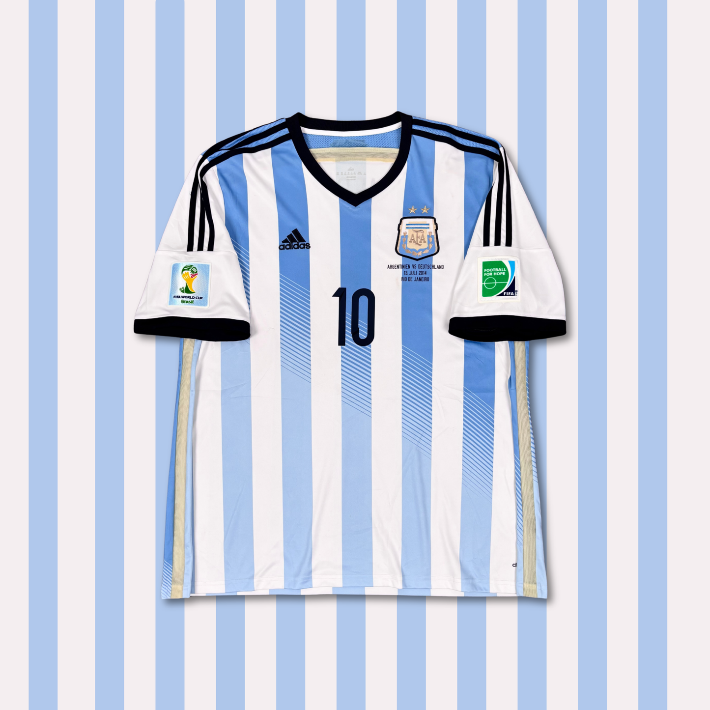 2014/15 Argentina Home Shirt - Messi - XXL
