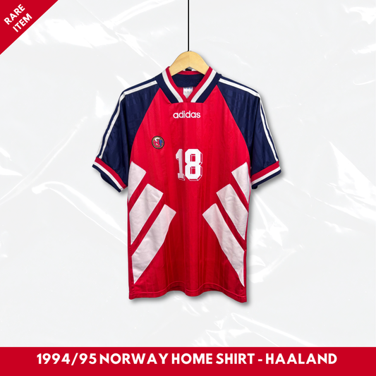 1994/95 Norway Home Shirt - Haaland - M