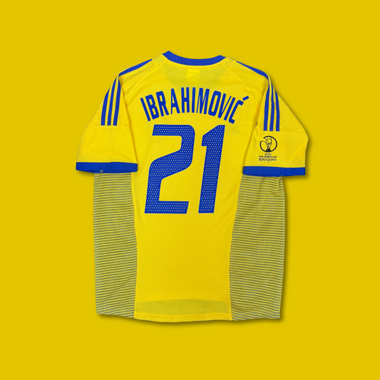 2002/03 Sweden Home Shirt - Ibrahimovic - M