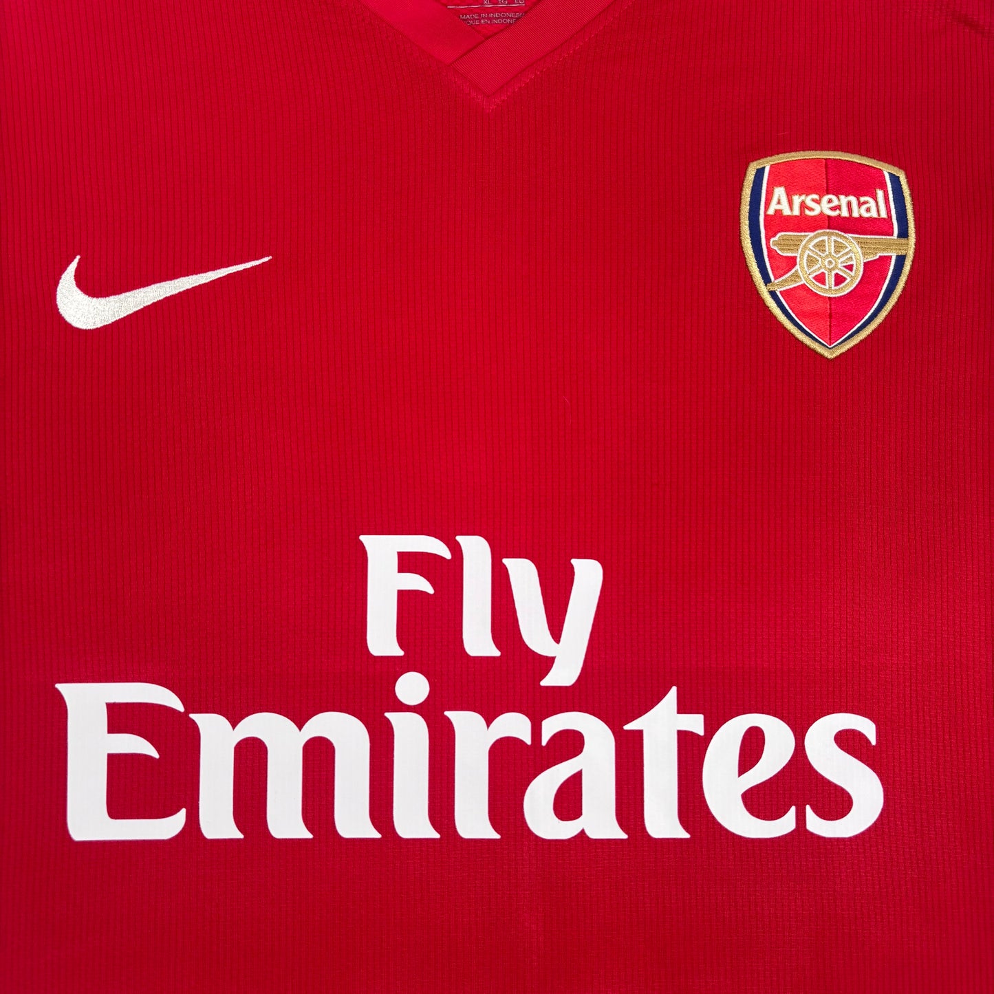 2008/10 Arsenal Home Longsleeve Shirt - Rosicky - L