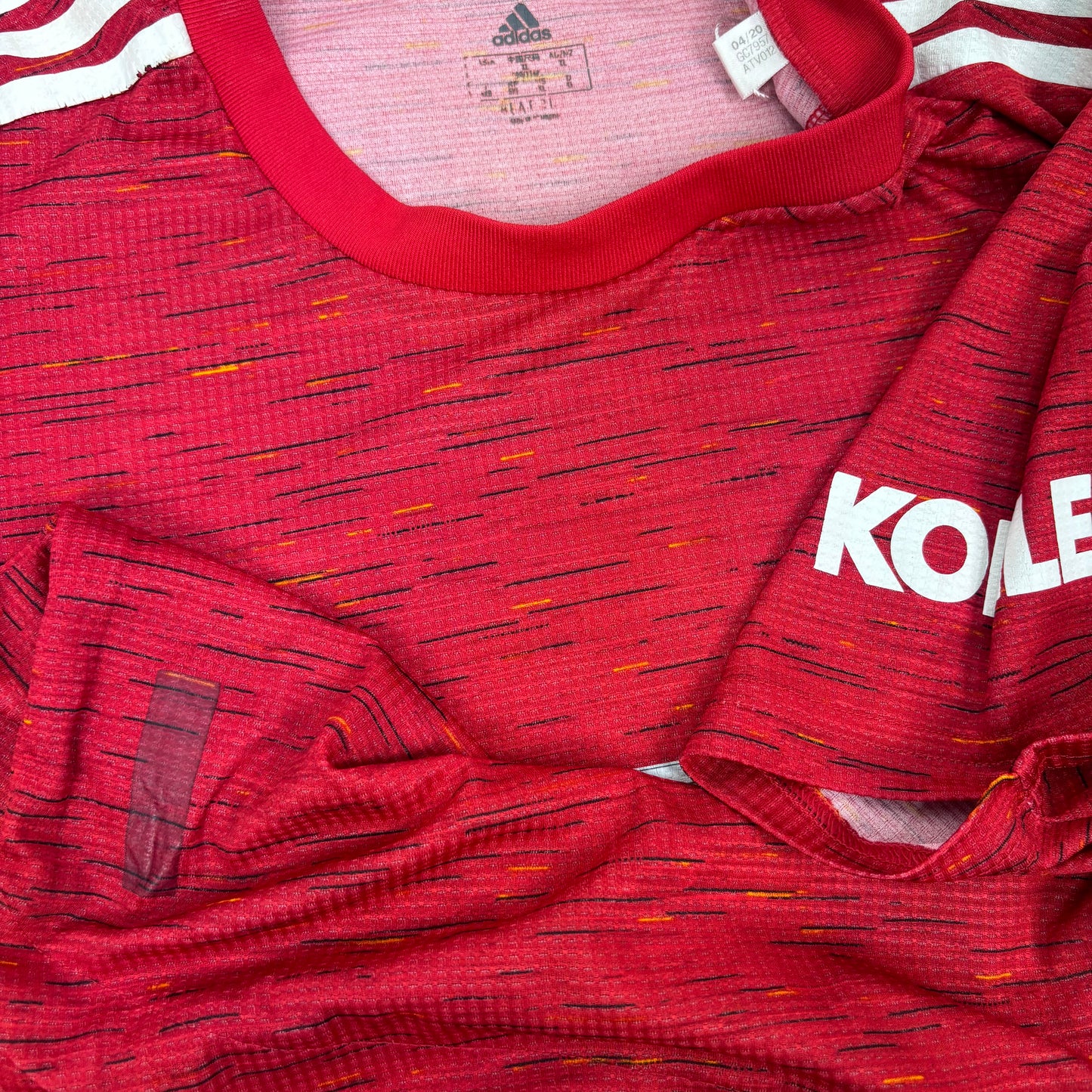 2020/21 Manchester United Home Shirt - Bruno Fernandes - Player Issue - XL