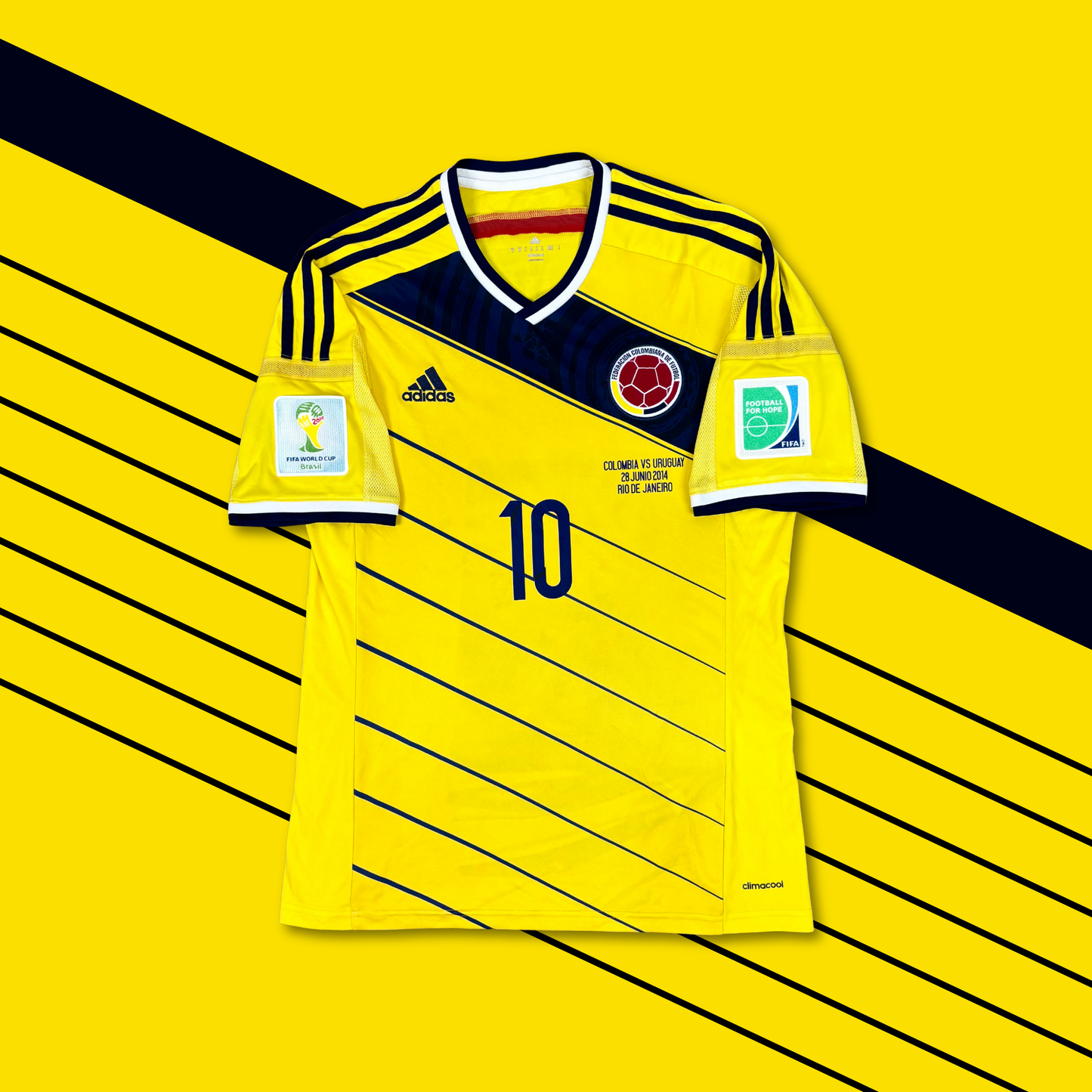 2014/15 Colombia Home Shirt - James Rodriguez - M