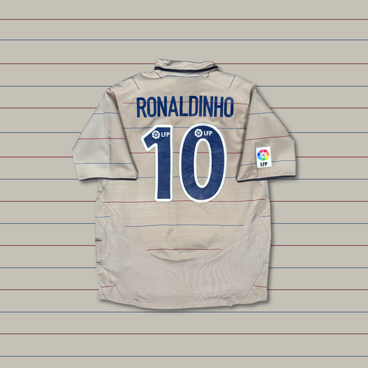 2003/04 Barcelona Away Shirt - Ronaldinho - L