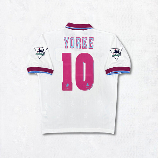 1996/97 Aston Villa Away Shirt - Yorke - M