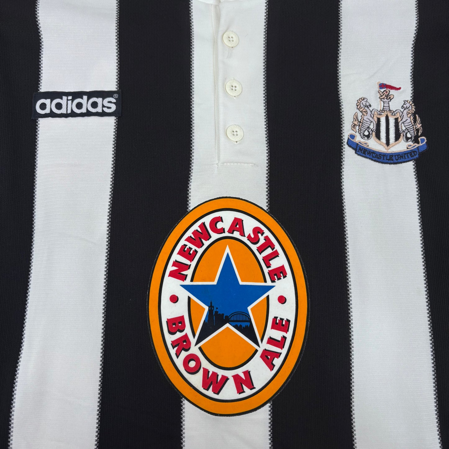 1996/97 Newcastle United Home Longsleeve Shirt - Shearer - L