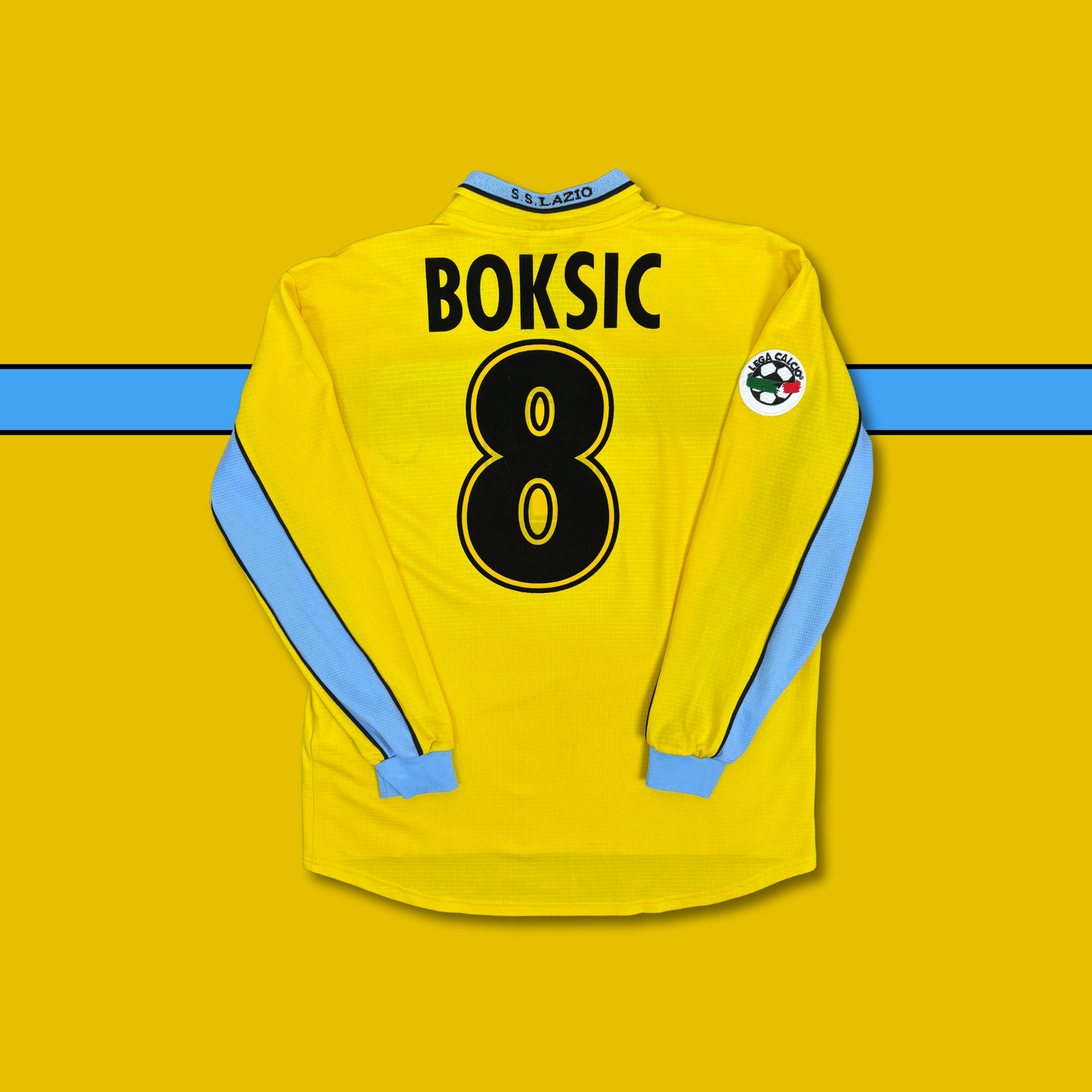 1998/99 Lazio Away Longsleeve Shirt - Player Issue - Boksic - L