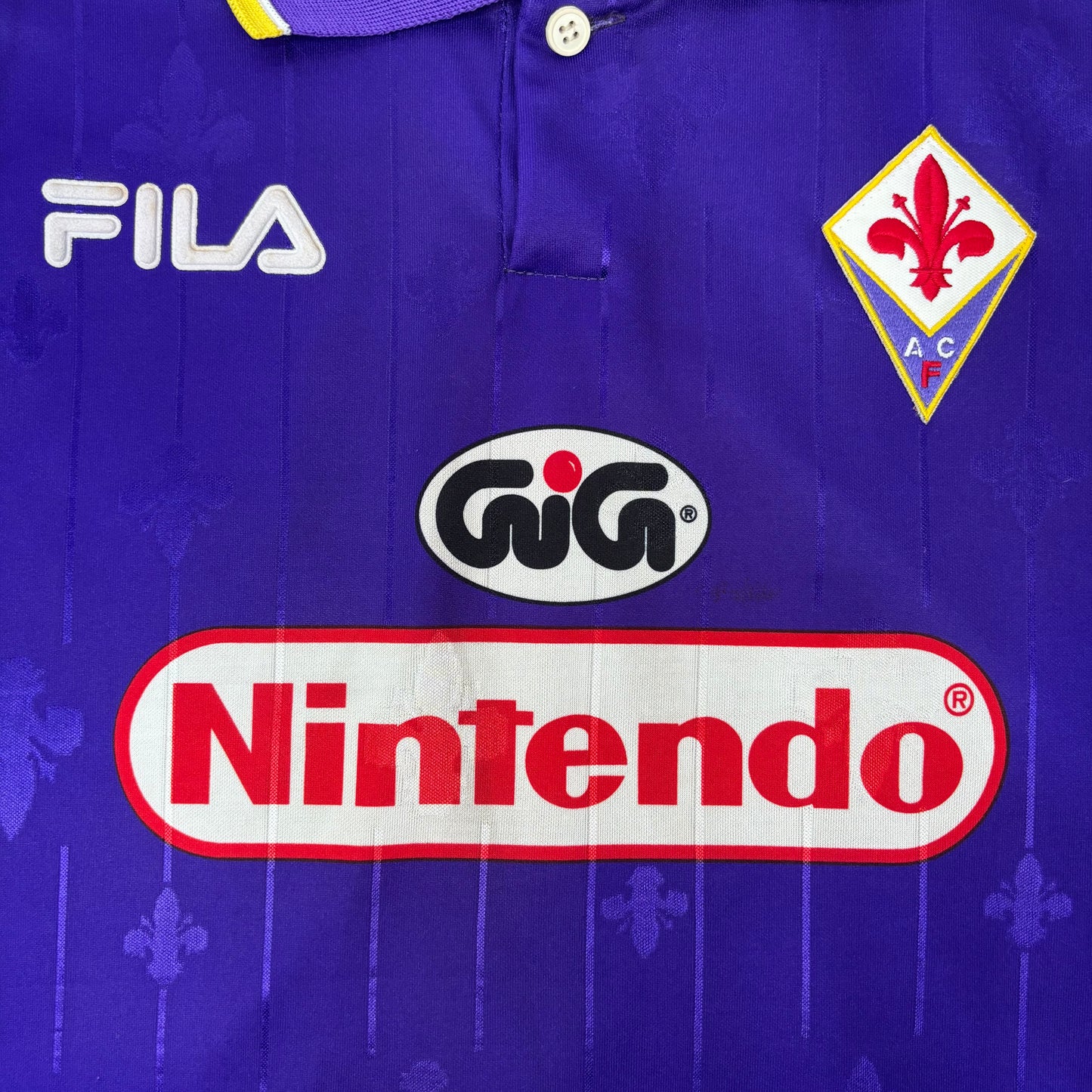 1997/98 Fiorentina Home Longsleeve Shirt - Batistuta - XL