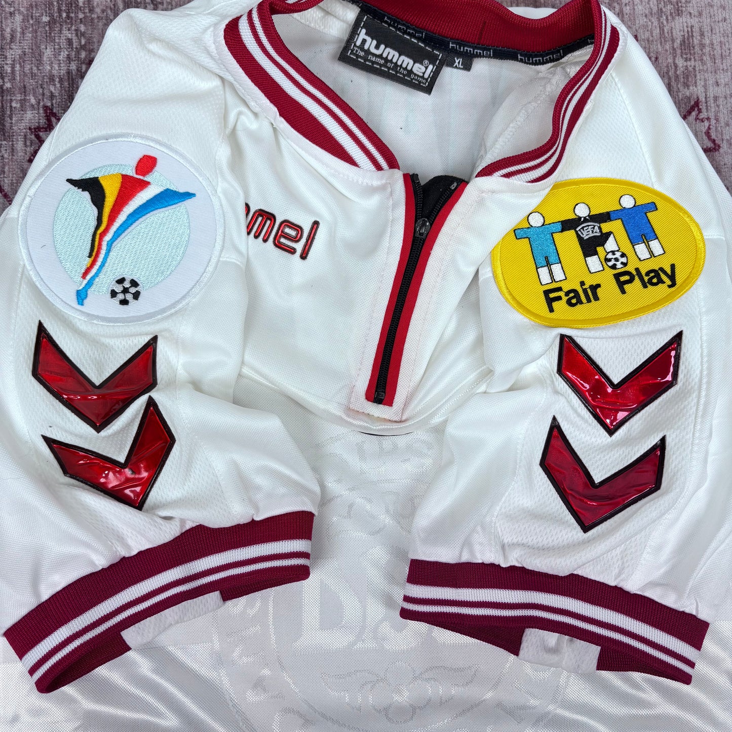 2000/01 Denmark Away Shirt - Tomasson - XL