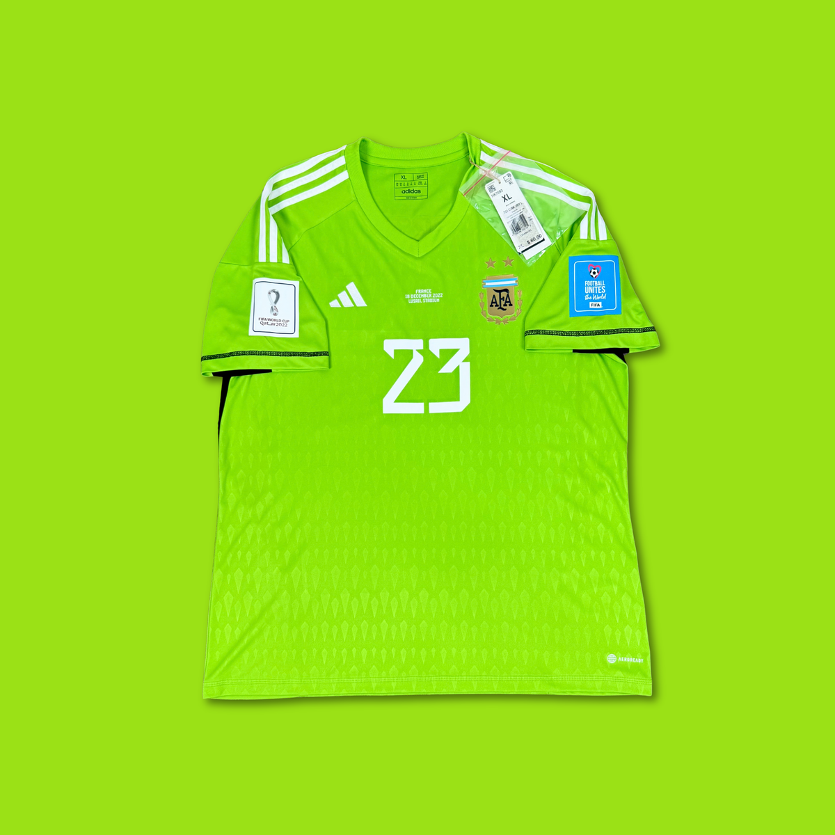 2022/23 Argentina GK Shirt - Emiliano Martinez - New with Tag - XL