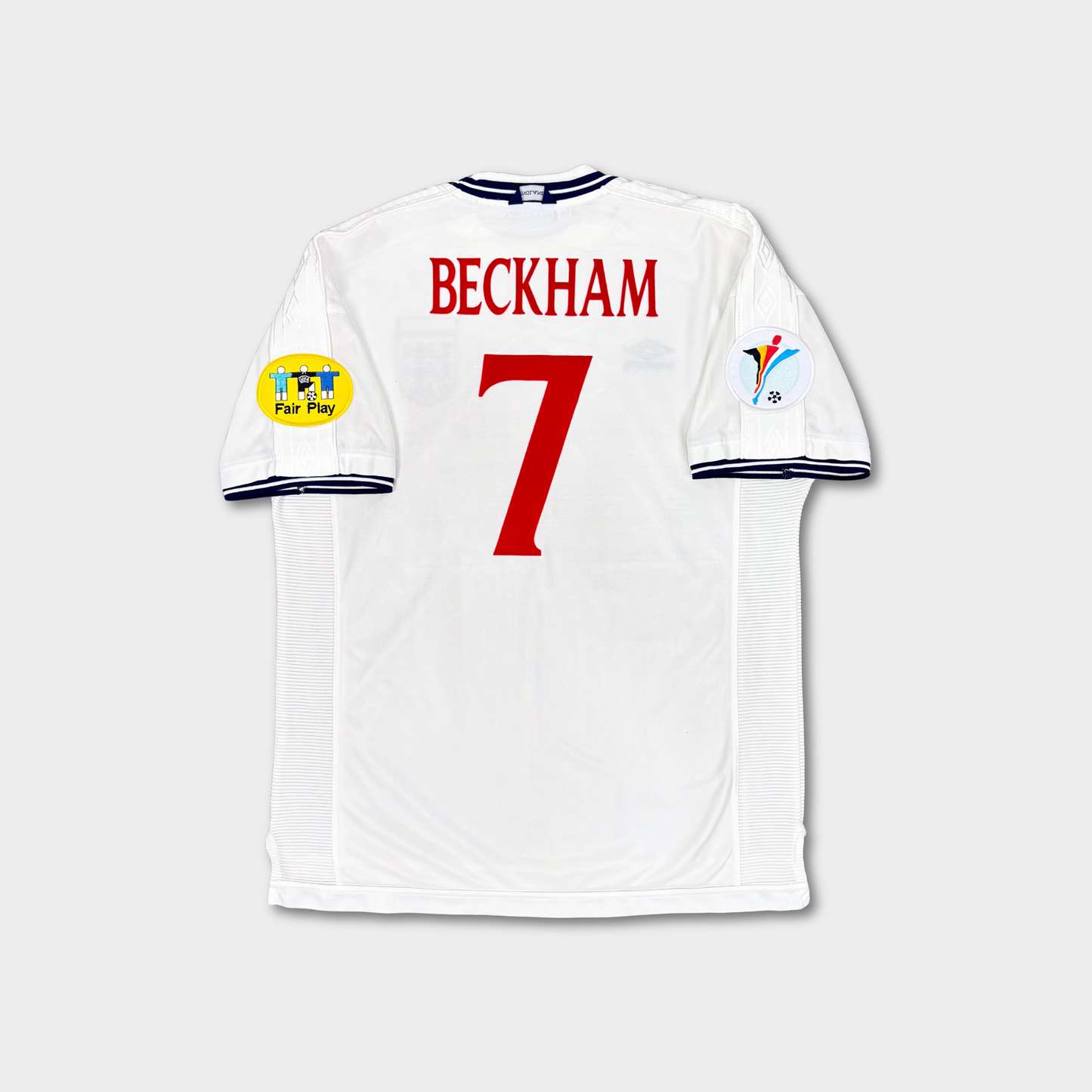 2000/01 England Home Shirt - Beckham - XL