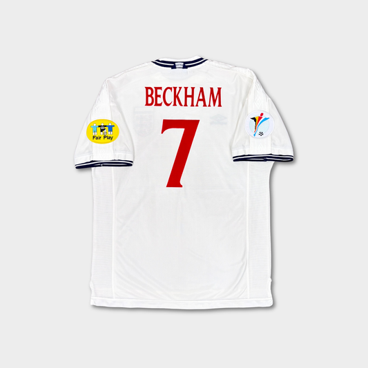 2000/01 England Home Shirt - Beckham - XL