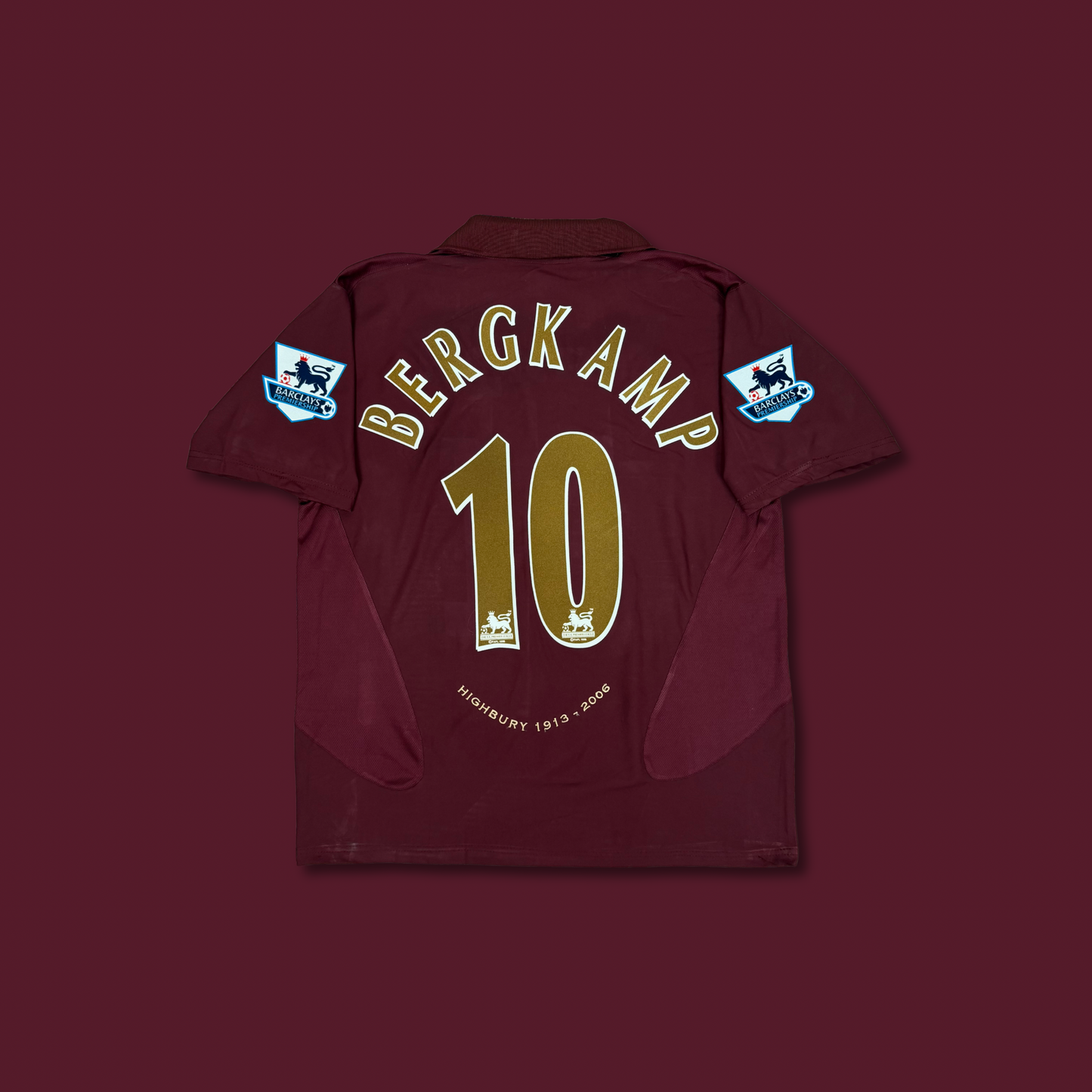 2005/06 Arsenal Home Shirt - Bergkamp - L