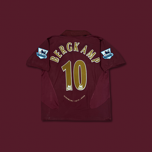 2005/06 Arsenal Home Shirt - Bergkamp - L