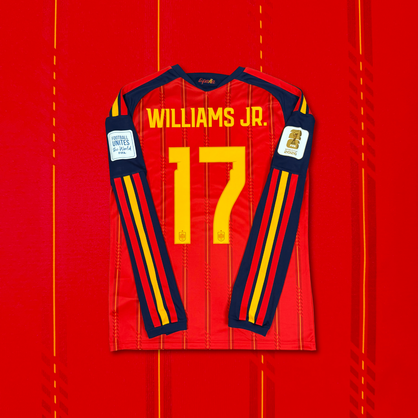 2026/27 Spain Home Longsleeve Shirt  - Willliams Jr - M