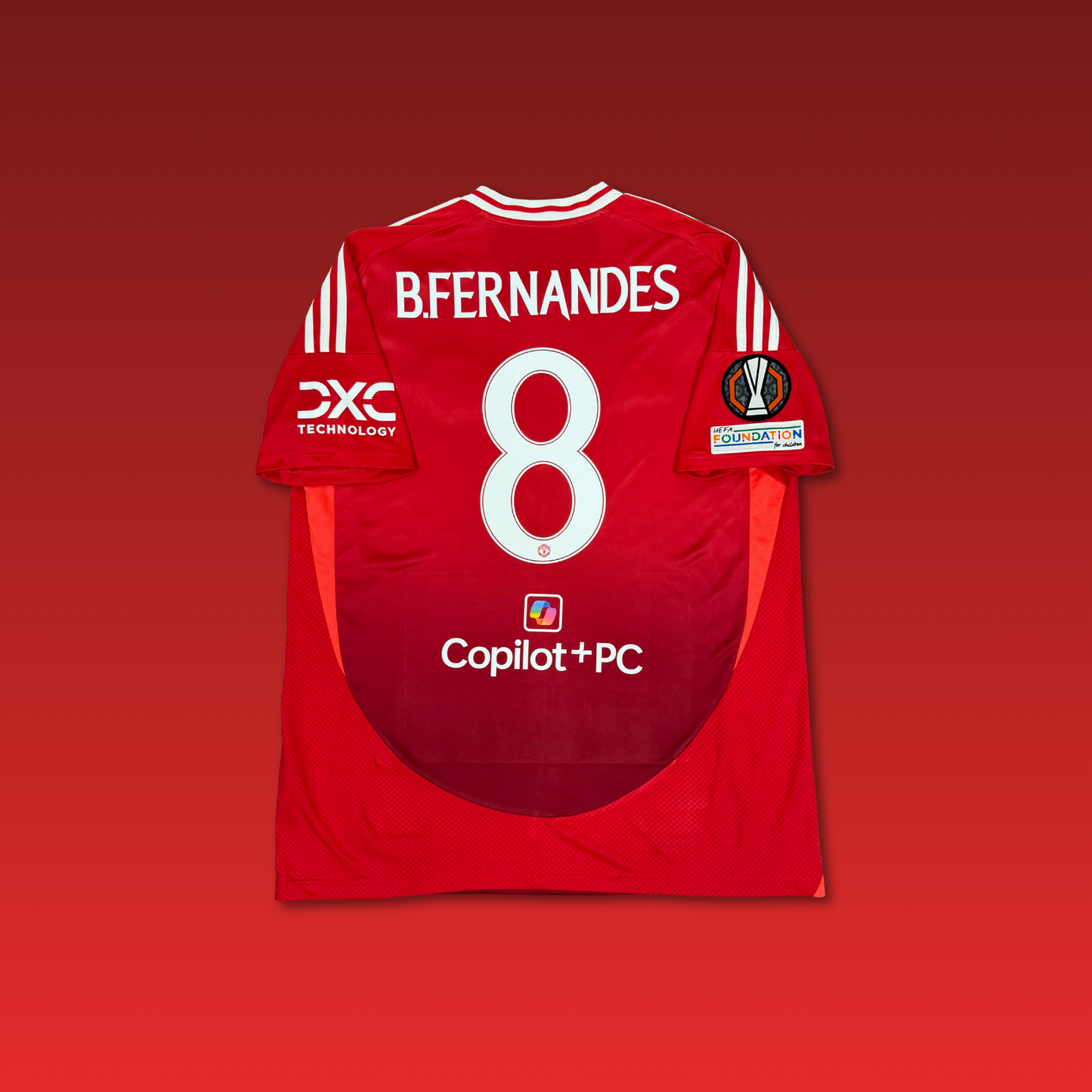 2024/25 Manchester United Home Shirt - Bruno Fernandes - XL