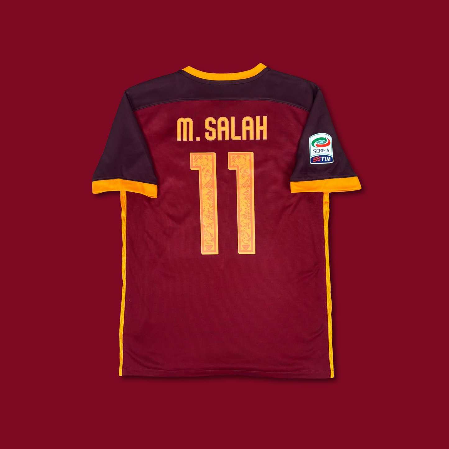 2015/16 AS Roma Home Shirt - Mo Salah - M