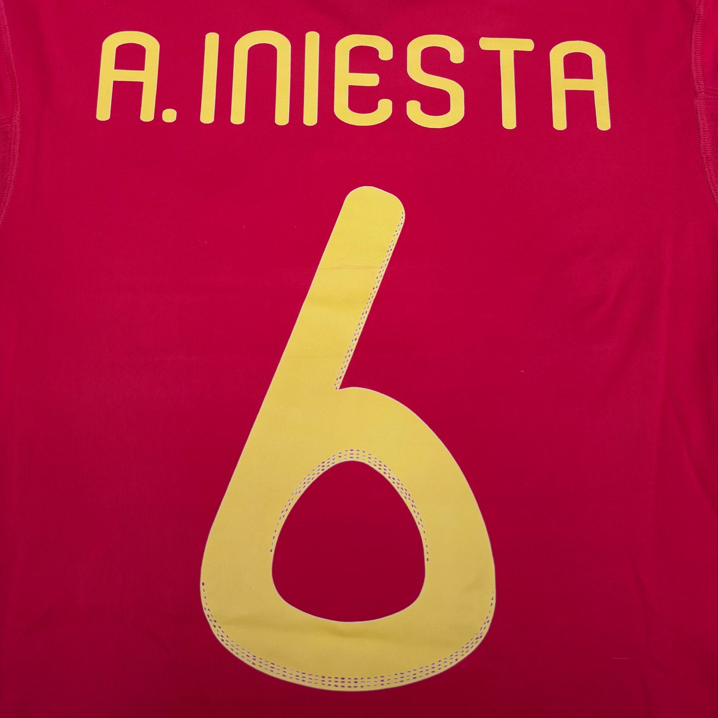 2010/11 Spain Home Shirt - Iniesta - S