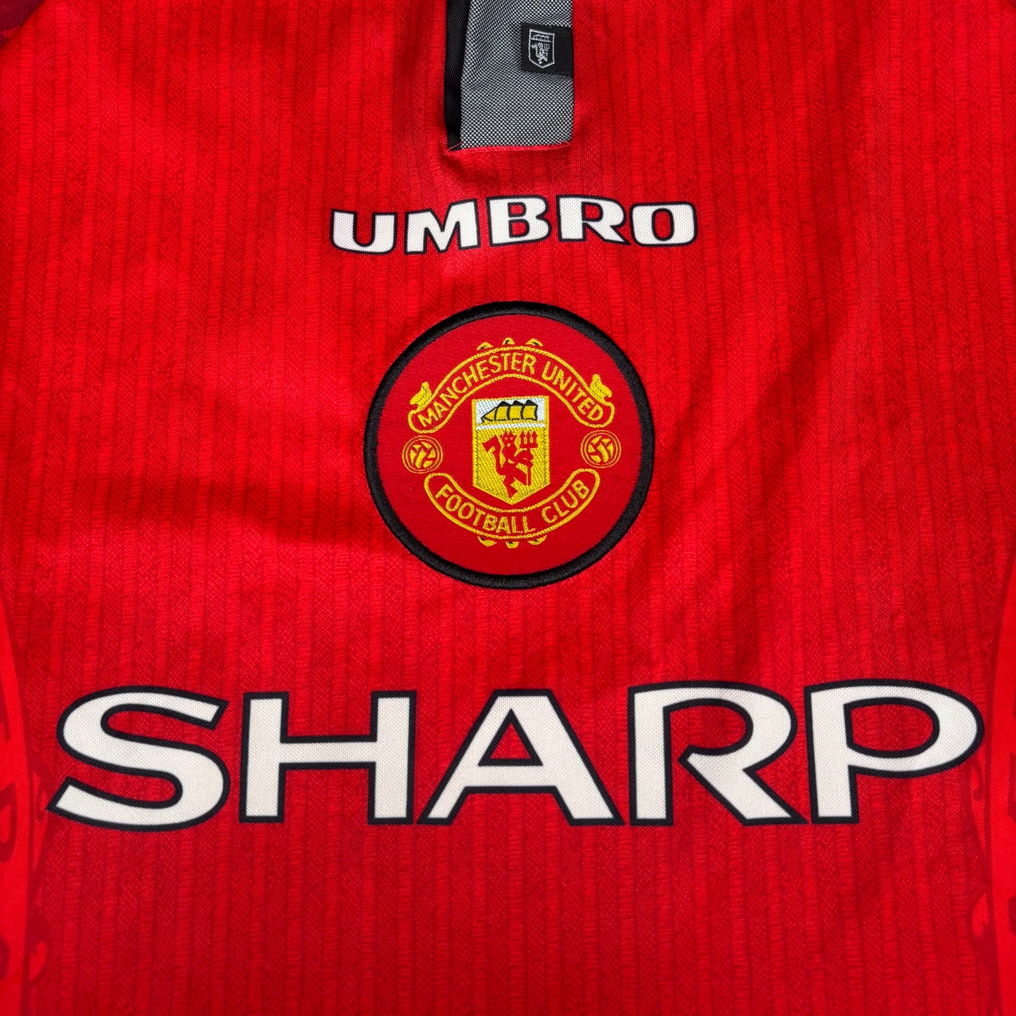 1996/97 Manchester United Home Longsleeve Shirt - Beckham - XL