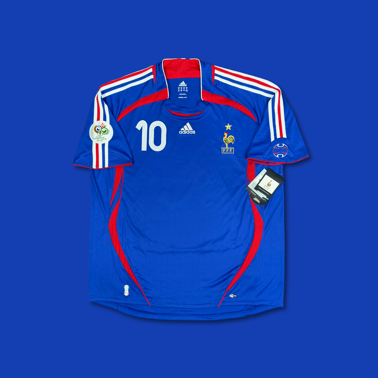 2006/07 France Home Shirt - Zidane - New with Tag - XXL
