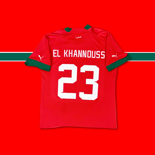 2022/23 Morocco Home Shirt - El Khannouss - New with Tag - L