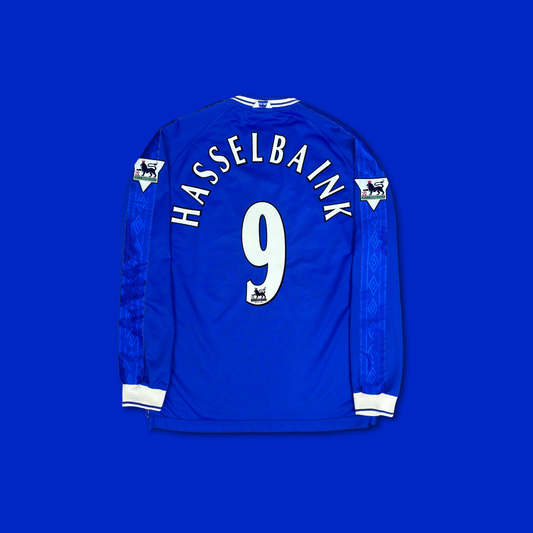 1999/00 Chelsea Home Longsleeve Shirt - Hasselbaink - L