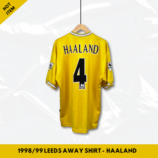 1998/99 Leeds United Away Shirt - Haaland - L