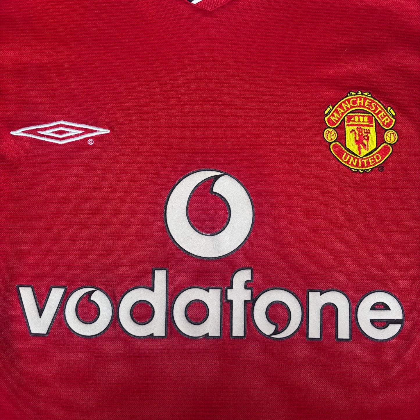 2000/01 Manchester United Home Longsleeve Shirt - Beckham - L