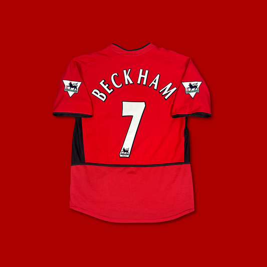 2002/03 Manchester United Home Shirt - Beckham - L