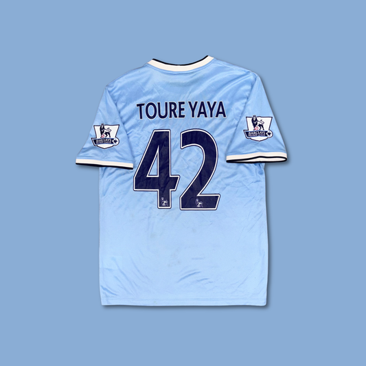 2013/14 Manchester City Home Shirt - Yaya Toure - L
