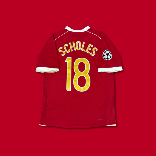 2006/07 Manchester United Home Shirt - Scholes - M