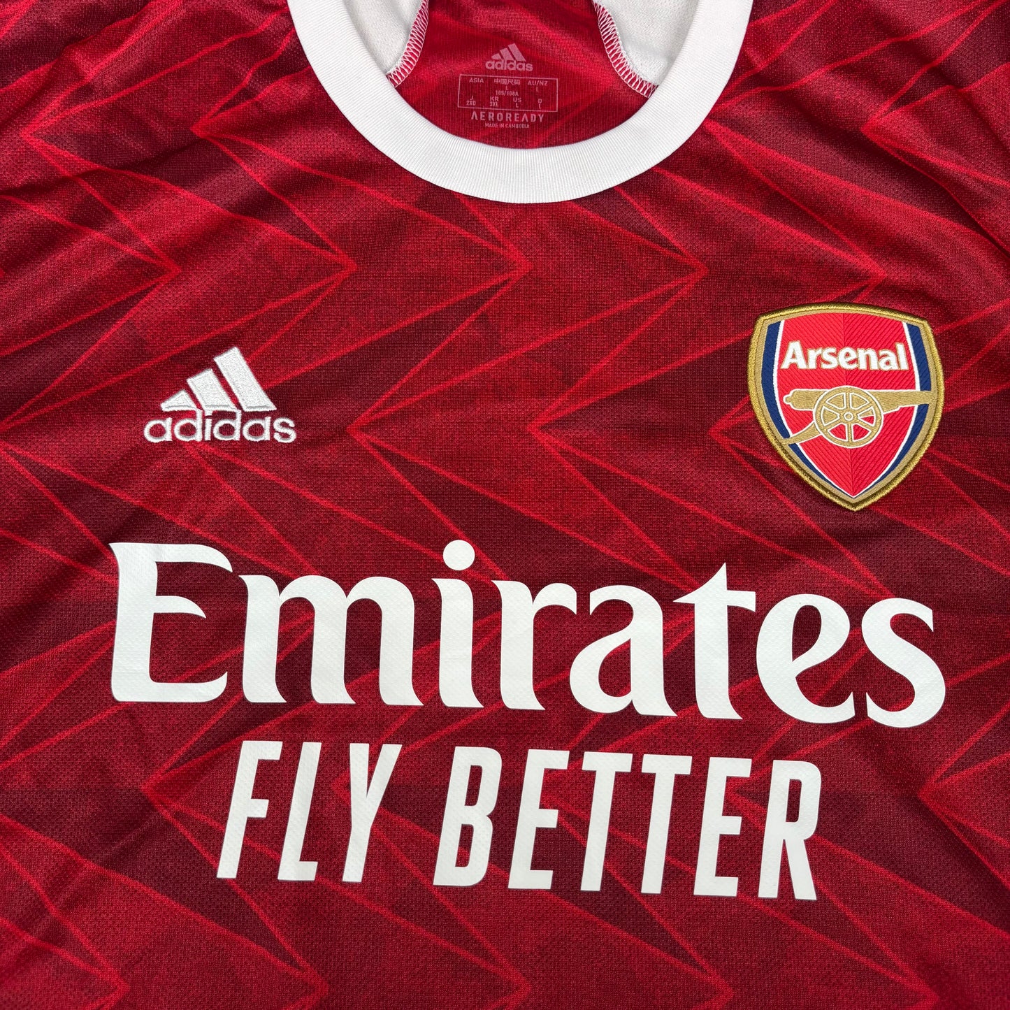 2020/21 Arsenal Home Longsleeve Shirt - Saka - L