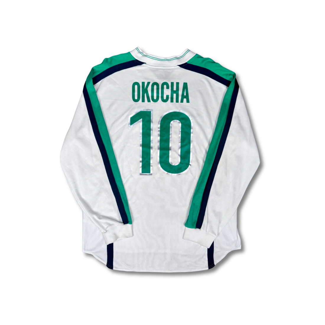 1998/99 Nigeria Away Longsleeve Shirt - Player Issue - Okocha - XL