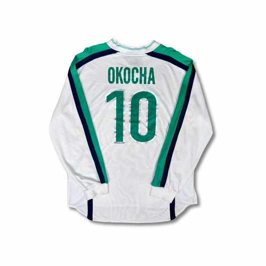 1998/99 Nigeria Away Longsleeve Shirt - Player Issue - Okocha - XL