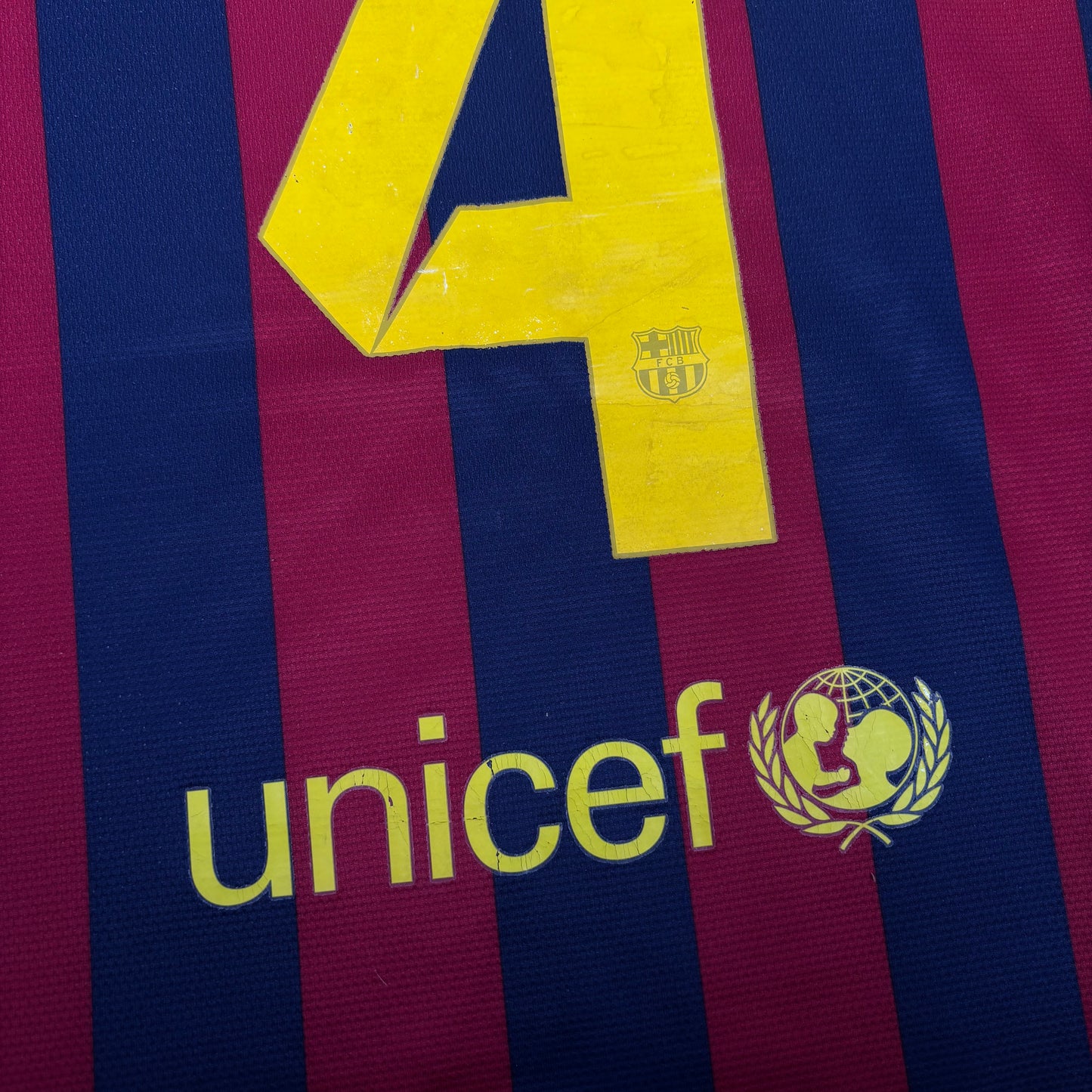 2013/14 Barcelona Home Shirt - Fabregas - M