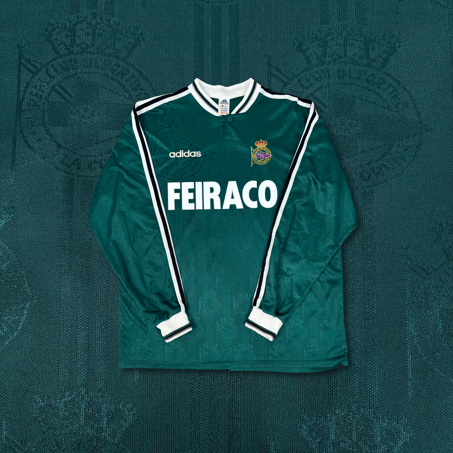 1997/98 Deportivo La Coruna Away Longsleeve Shirt - Scaloni - XL